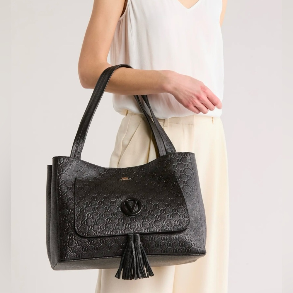 Mario Valentino Ollie Dollaro Monogram Tote Bag